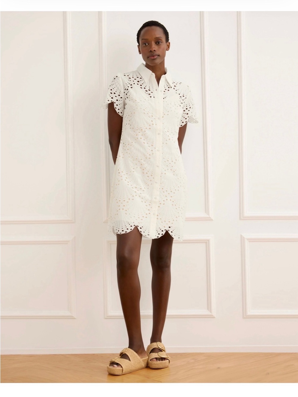 Cabi Eyelet Day Dress - Picture 2 of 6
